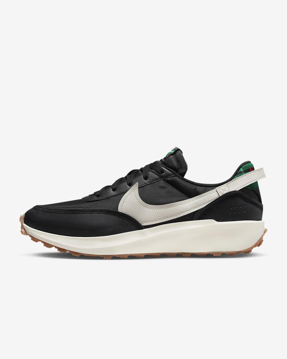 Nike Waffle Debut Premium Black/Black/University Red/Pale Ivory | Mens Nike Lifestyle