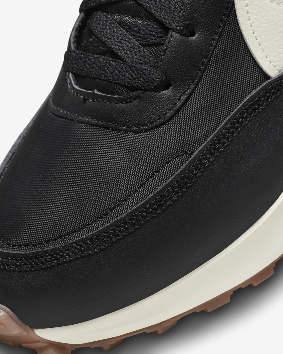 Nike Waffle Debut Premium Black/Black/University Red/Pale Ivory | Mens Nike Lifestyle