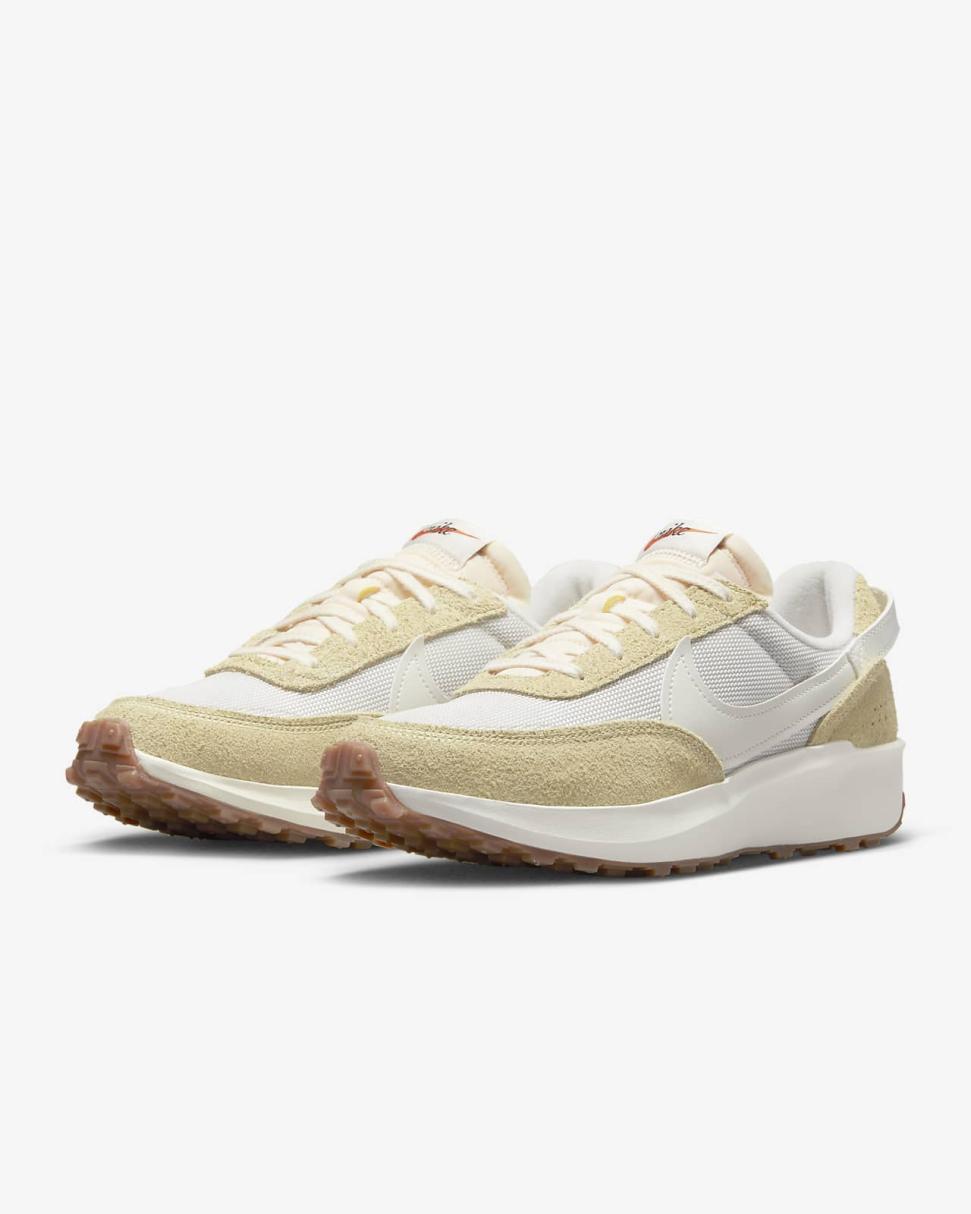 Nike Waffle Debut Vintage Light Bone/Team Gold/Gum Medium Brown/Sail | Womens Nike Lifestyle