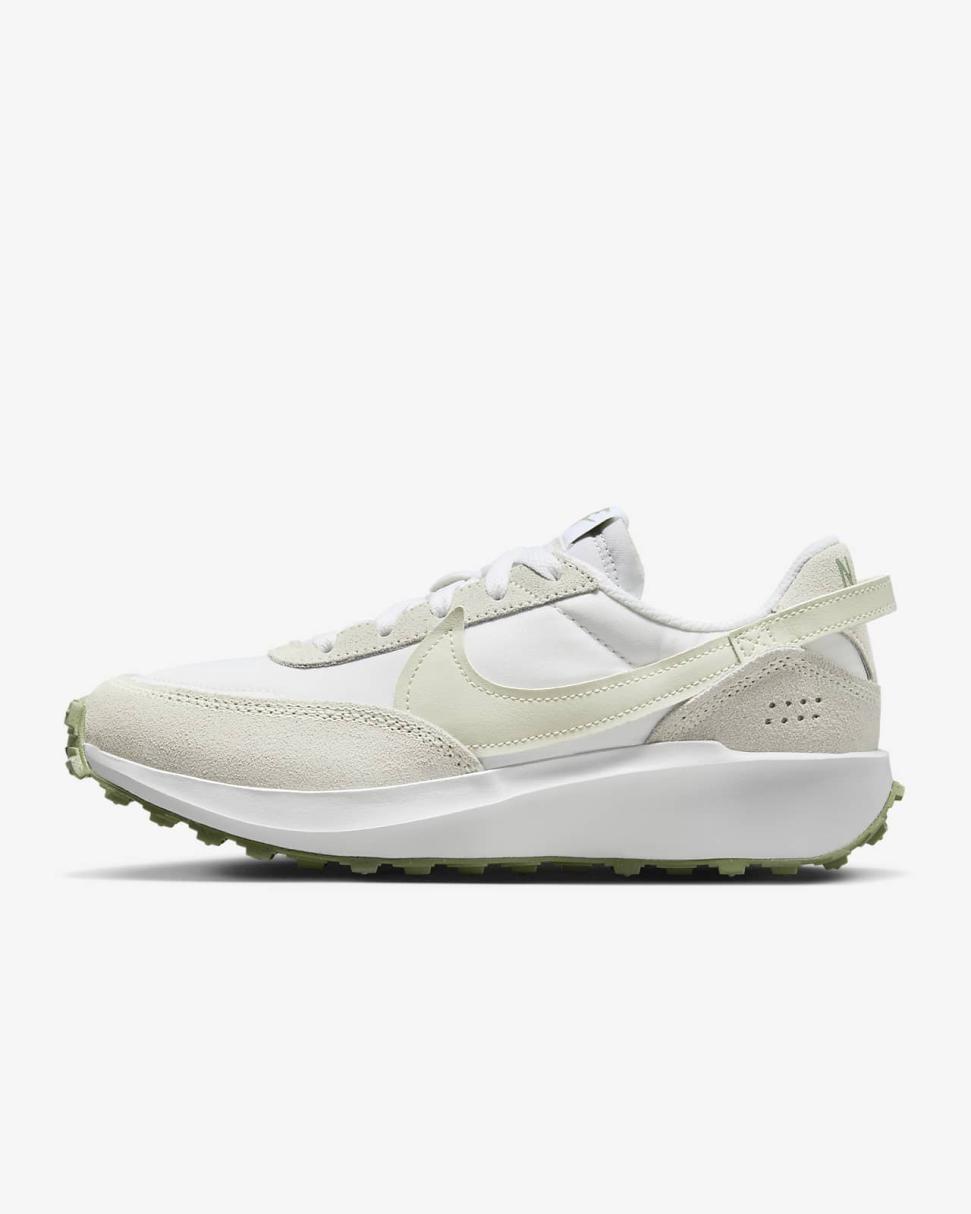 Nike Waffle Debut White/Oil Green/Sea Glass | Womens Nike Lifestyle