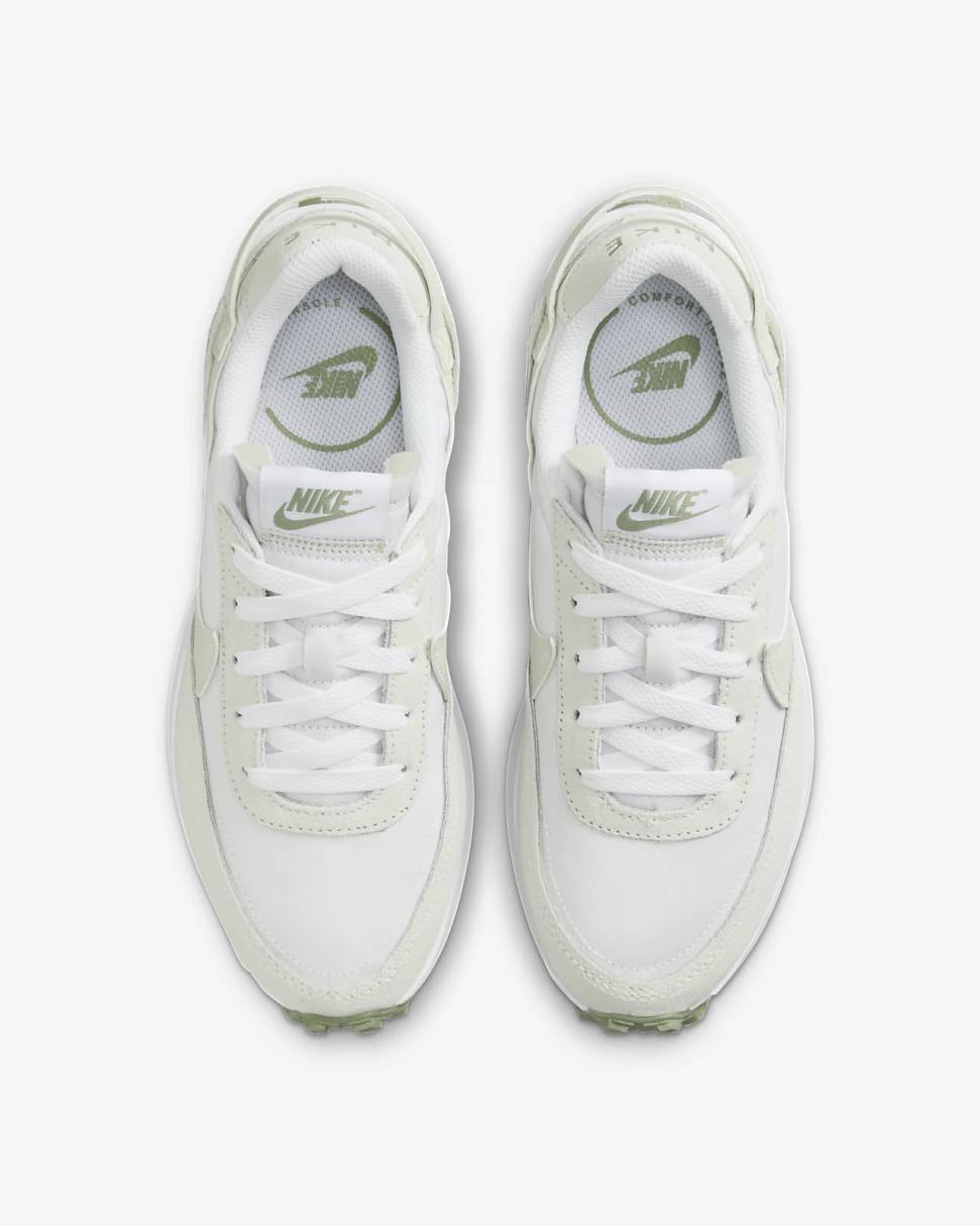 Nike Waffle Debut White/Oil Green/Sea Glass | Womens Nike Lifestyle