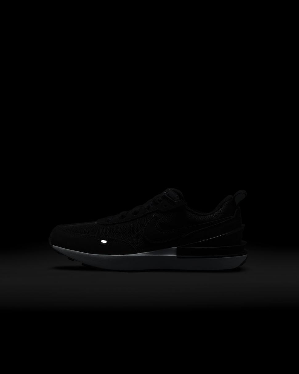 Nike Waffle One Black/White/Orange/Black | Kids Nike Lifestyle