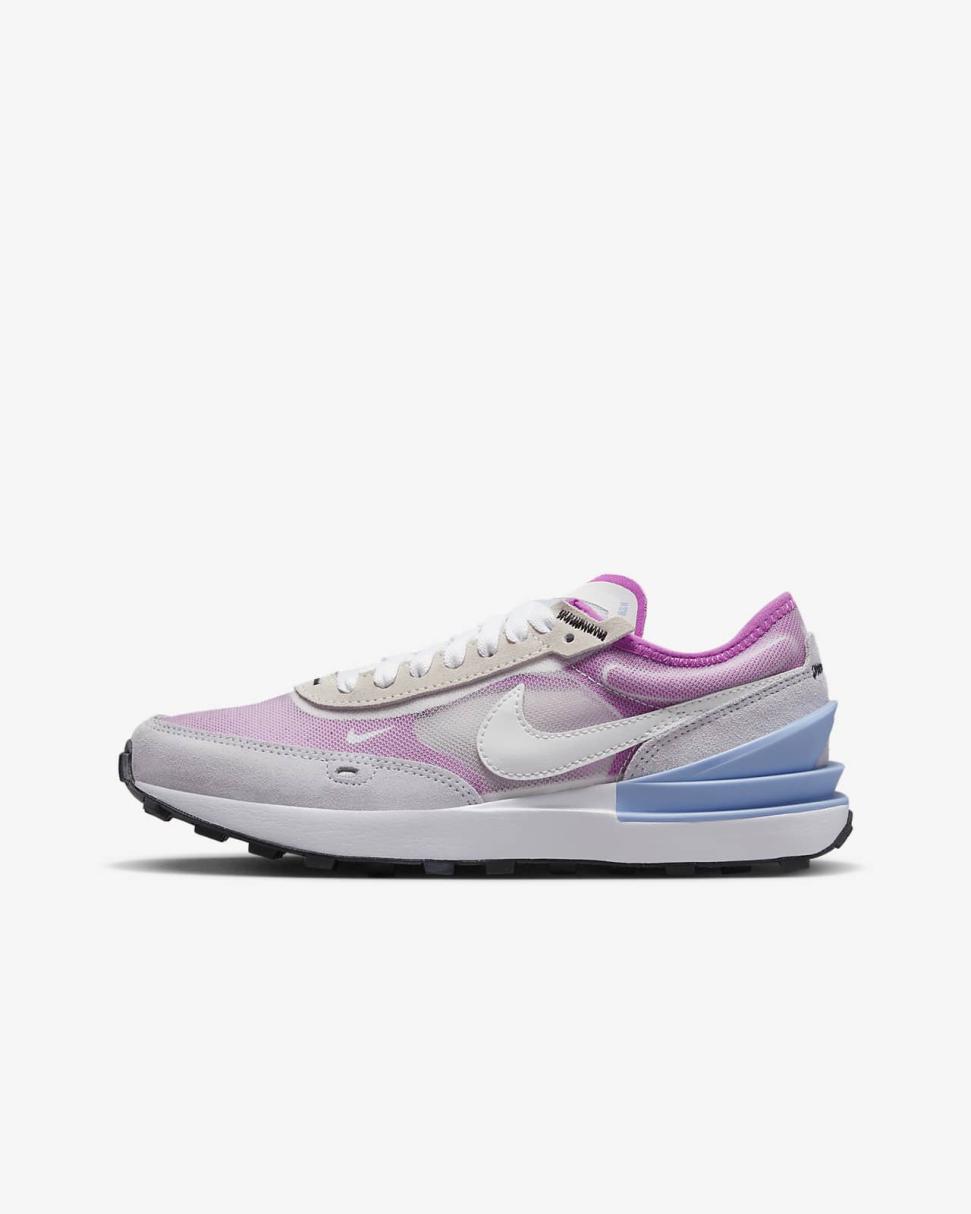 Nike Waffle One Football Grey/Pearl Pink/Cobalt Bliss/Summit White | Kids Nike Lifestyle