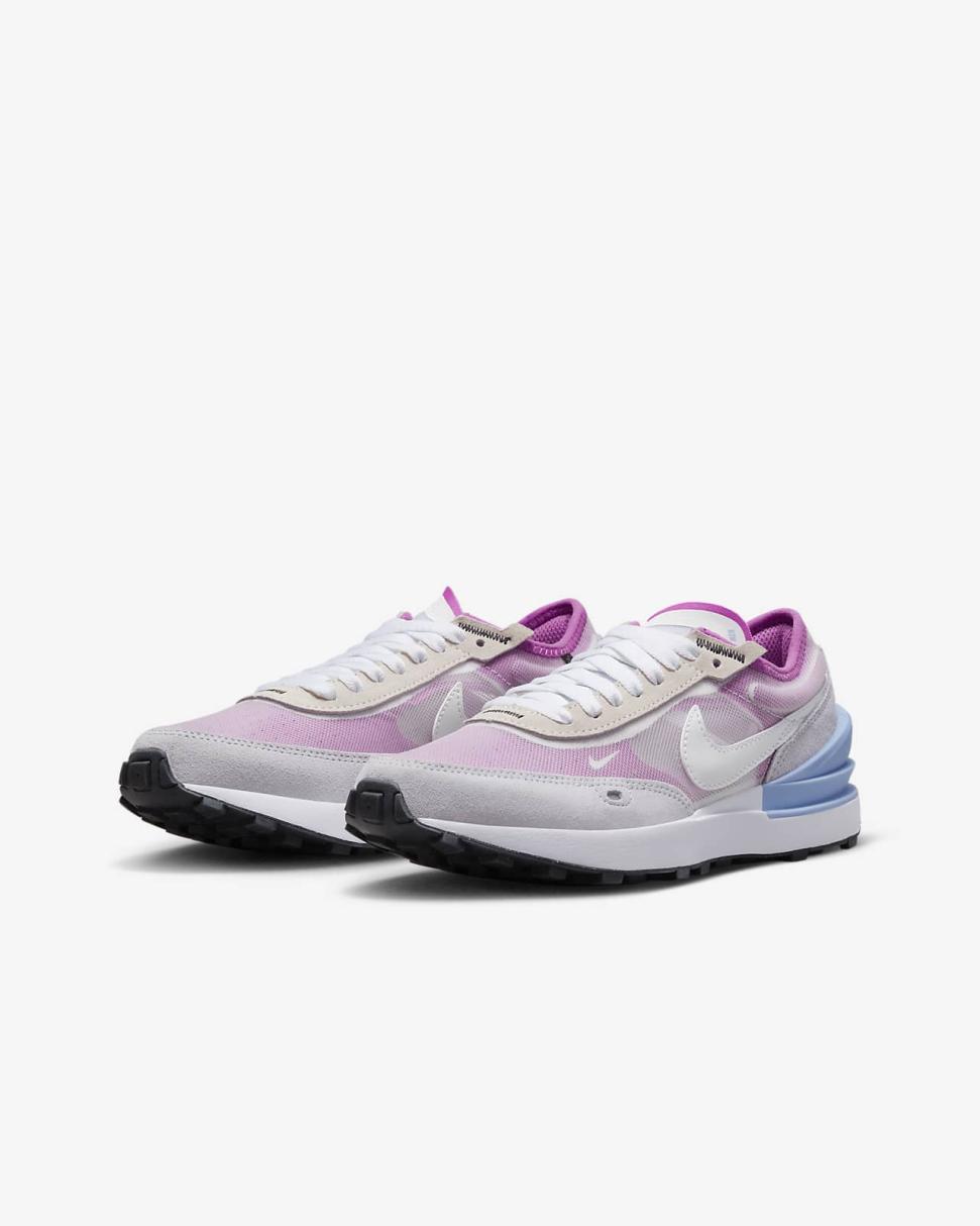 Nike Waffle One Football Grey/Pearl Pink/Cobalt Bliss/Summit White | Kids Nike Lifestyle