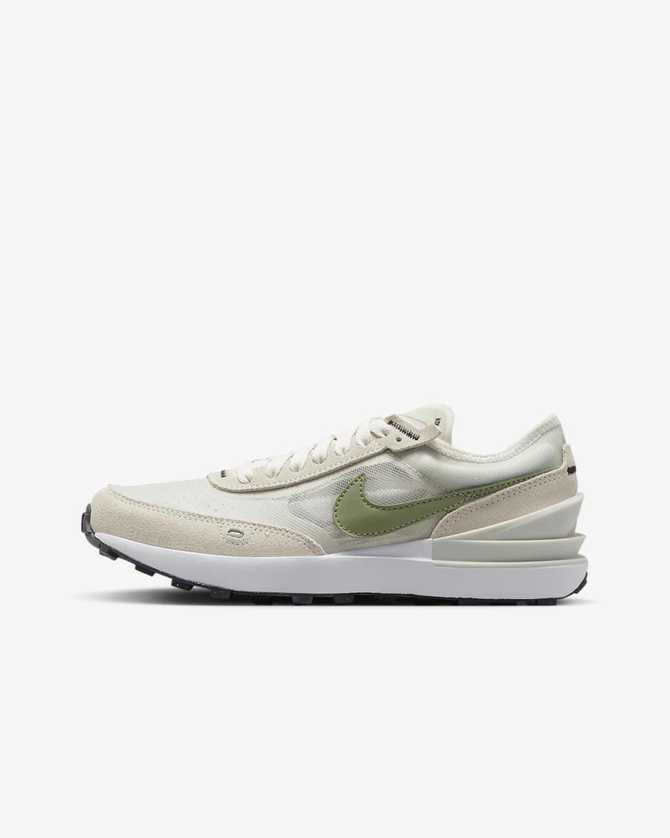 Nike Waffle One Light Bone/Phantom/White/Oil Green | Kids Nike Lifestyle