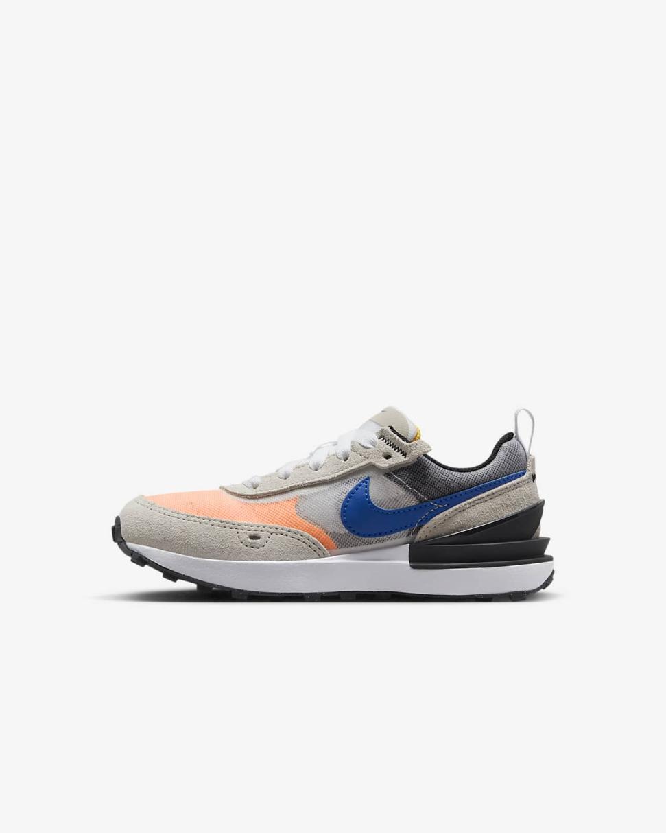 Nike Waffle One Light Bone/White/Black/Racer Blue | Kids Nike Lifestyle