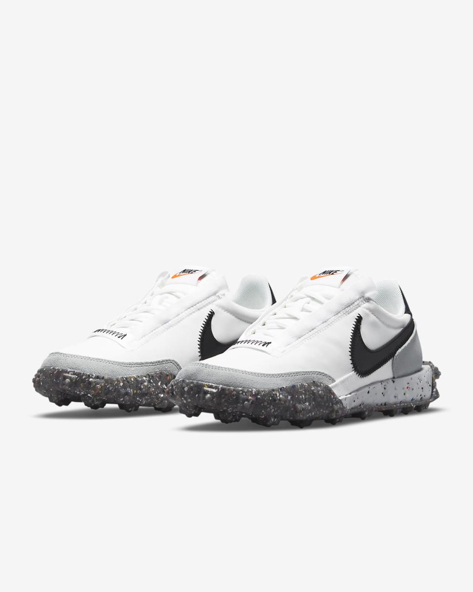 Nike Waffle Racer Crater Summit White/Photon Dust/Dark Grey/Black | Womens Nike First Day Kicks