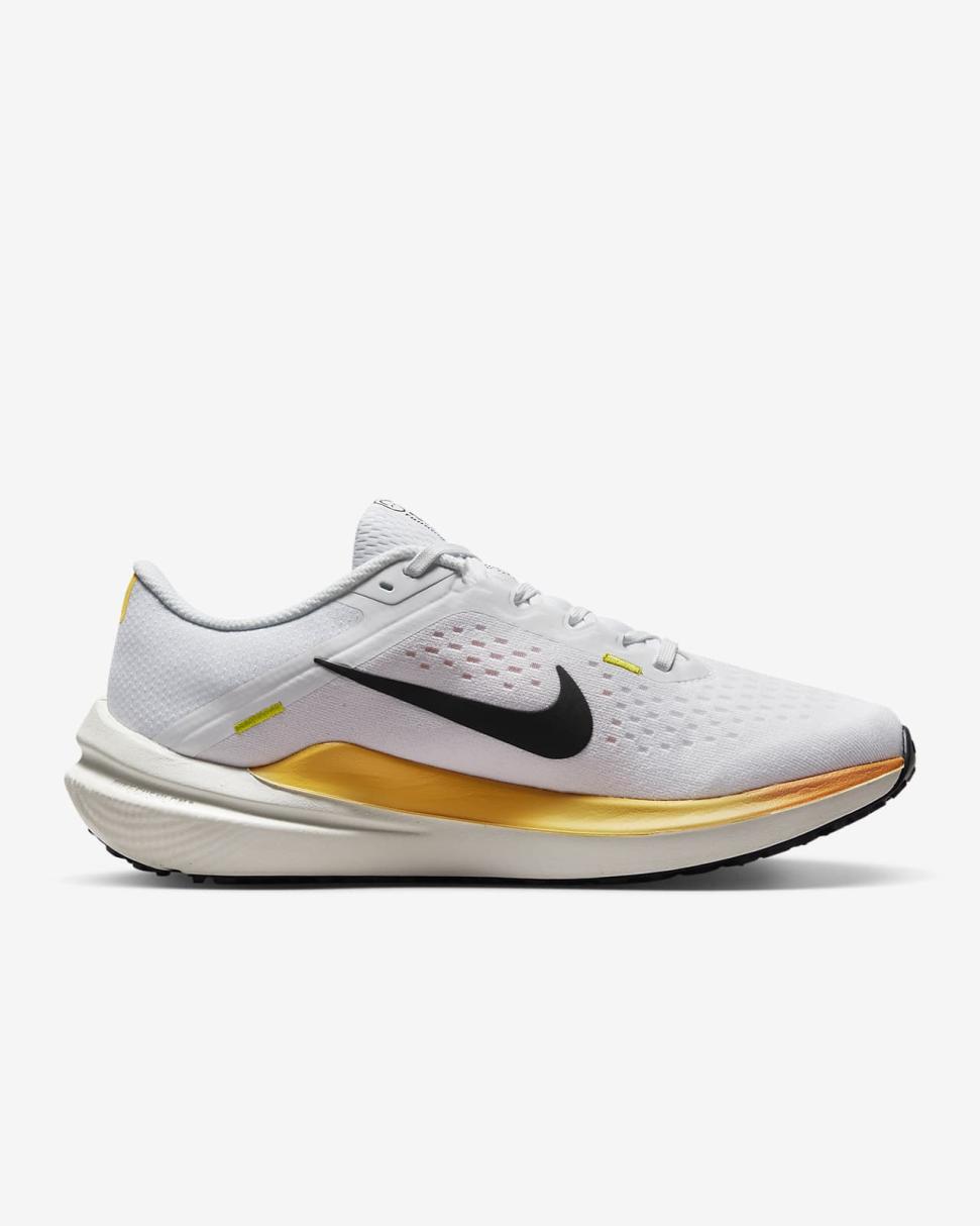 Nike Winflo 10 White/Citron Pulse/Vivid Orange/Black | Womens Nike First Day Kicks