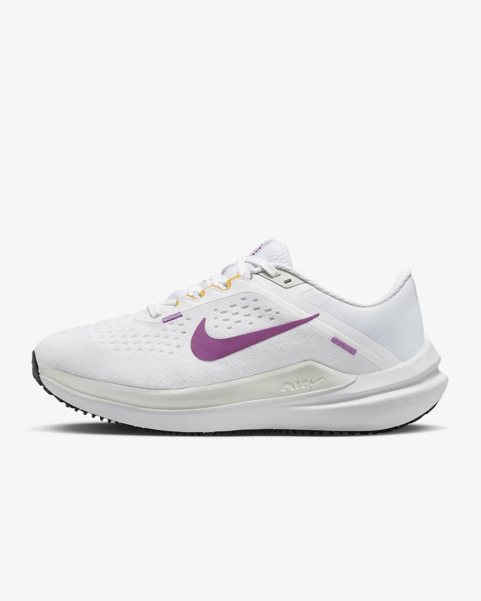 Nike Winflo 10 White/Photon Dust/Rush Fuchsia/Fuchsia Dream | Womens Nike First Day Kicks
