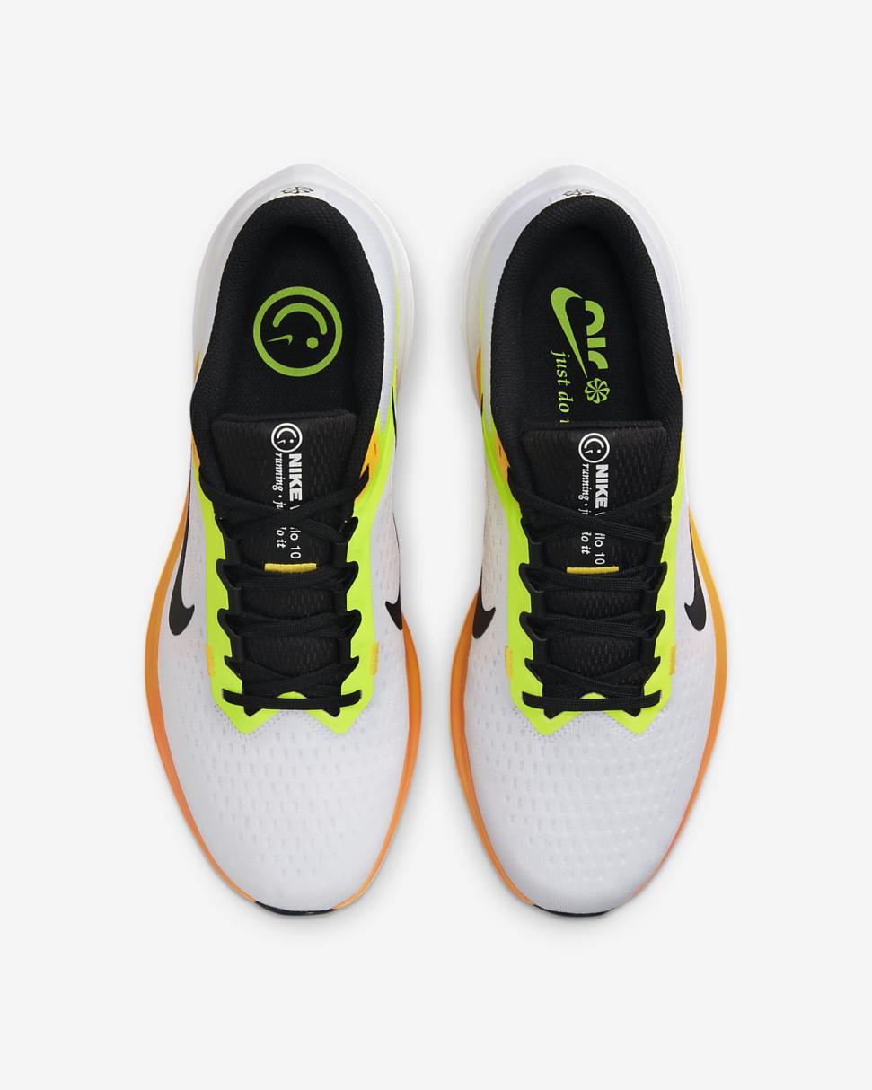 Nike Winflo 10 White/Volt/Laser Orange/Black | Mens Nike Running