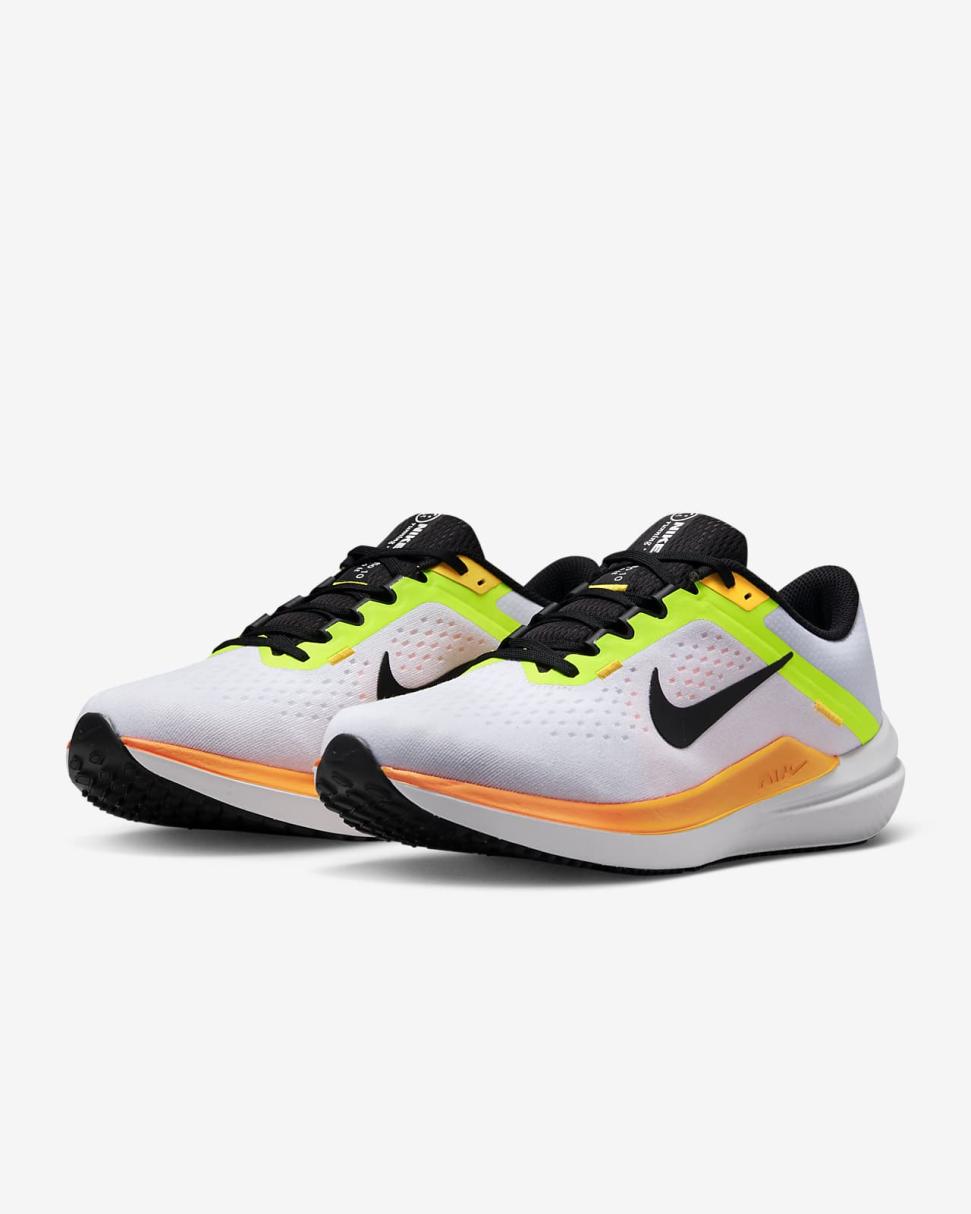 Nike Winflo 10 White/Volt/Laser Orange/Black | Mens Nike Running