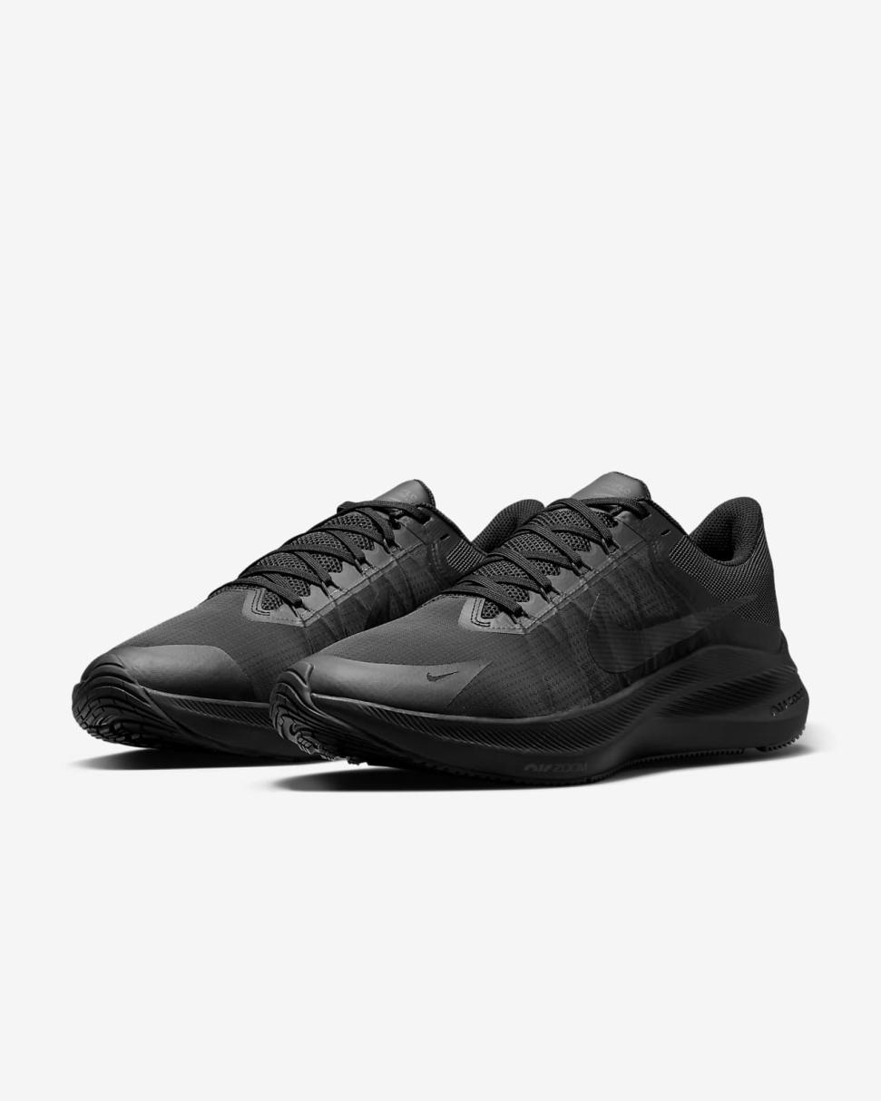 Nike Winflo 8 Black/Smoke Grey/Dark Smoke Grey | Mens Nike Running