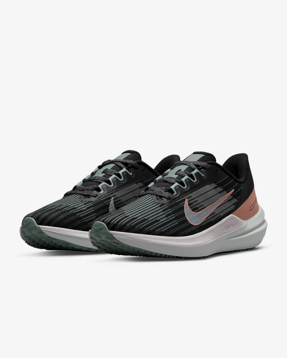 Nike Winflo 9 Black/Aviator Grey/Venice/Light Madder Root | Womens Nike Running