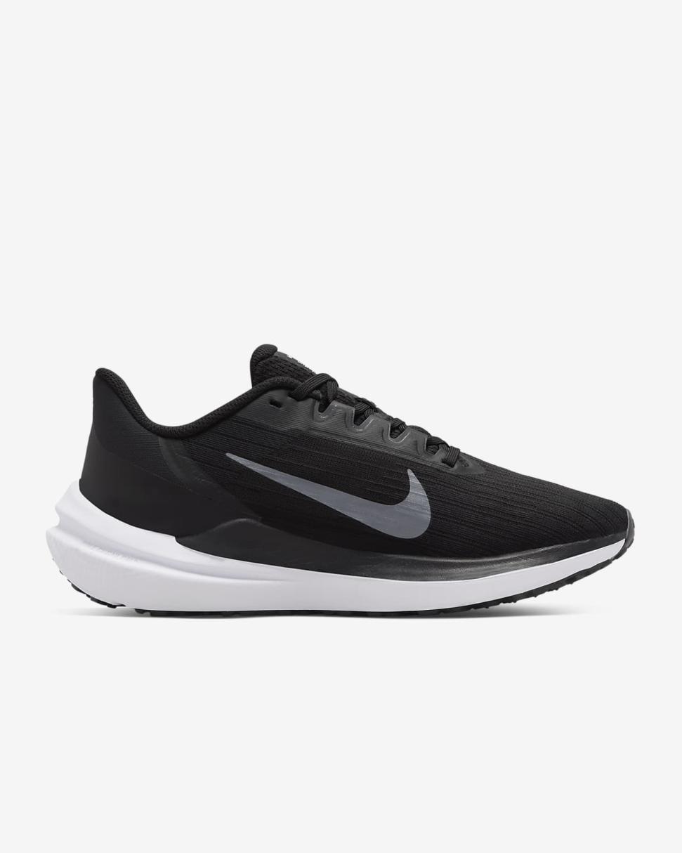 Nike Winflo 9 Black/Dark Smoke Grey/Pure Platinum/White | Womens Nike Running