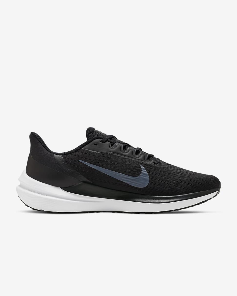 Nike Winflo 9 Black/Dark Smoke Grey/White | Mens Nike Running