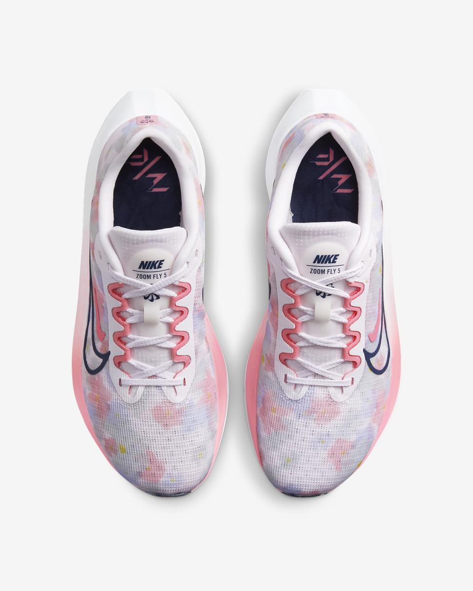Nike Zoom Fly 5 Premium Pearl Pink/Coral Chalk/White/Midnight Navy | Womens Nike Running