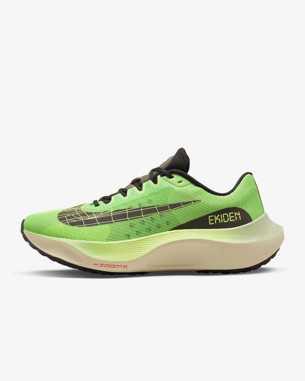 Nike Zoom Fly 5 Scream Green/Honeydew/Coconut Milk/Black | Mens Nike Running