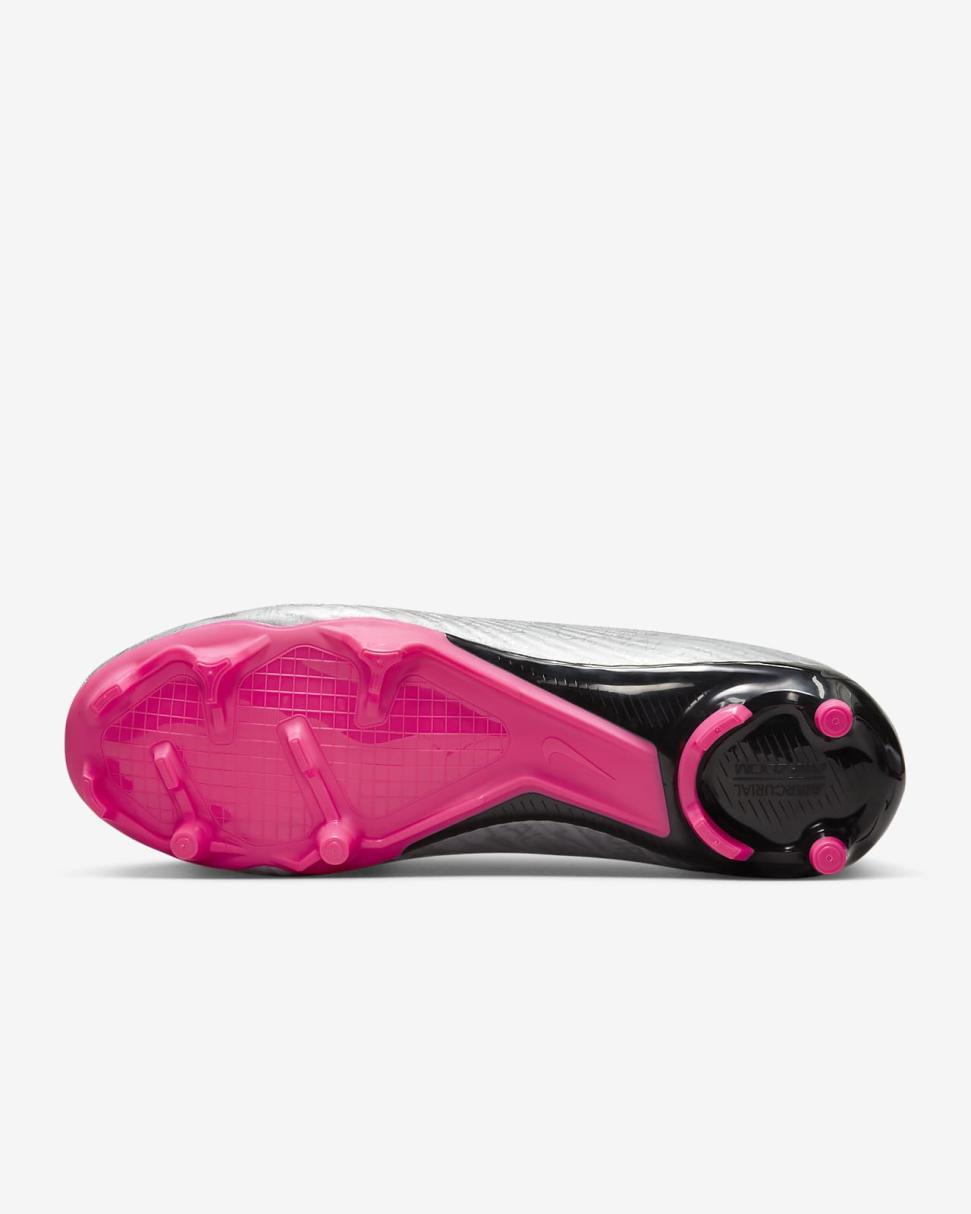 Nike Zoom Mercurial Superfly 9 Academy XXV MG Metallic Silver/Black/Volt/Hyper Pink | Mens Nike Soccer