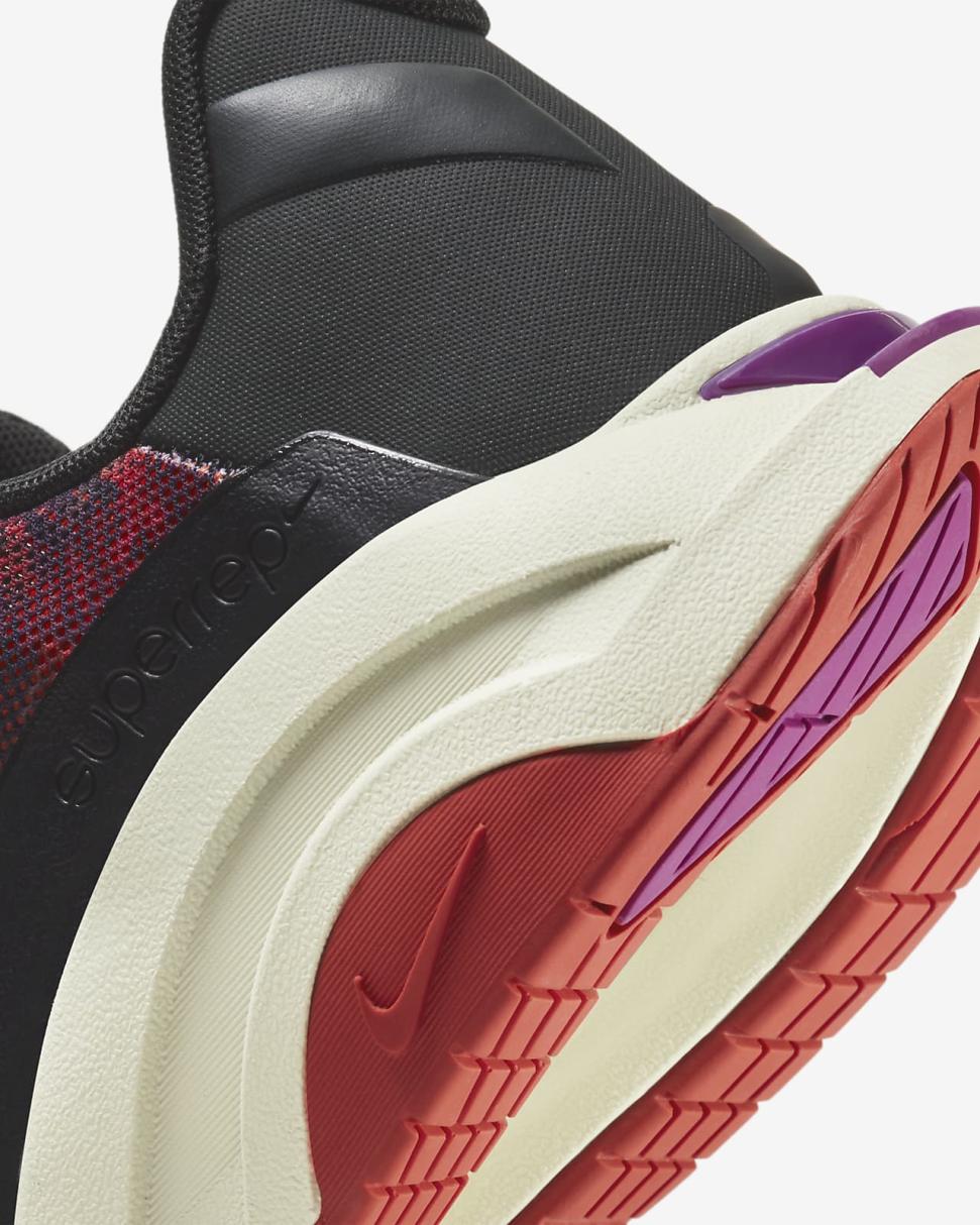 Nike ZoomX SuperRep Surge Black/Martian Sunrise/Sea Glass/Black | Mens Nike Training & Gym
