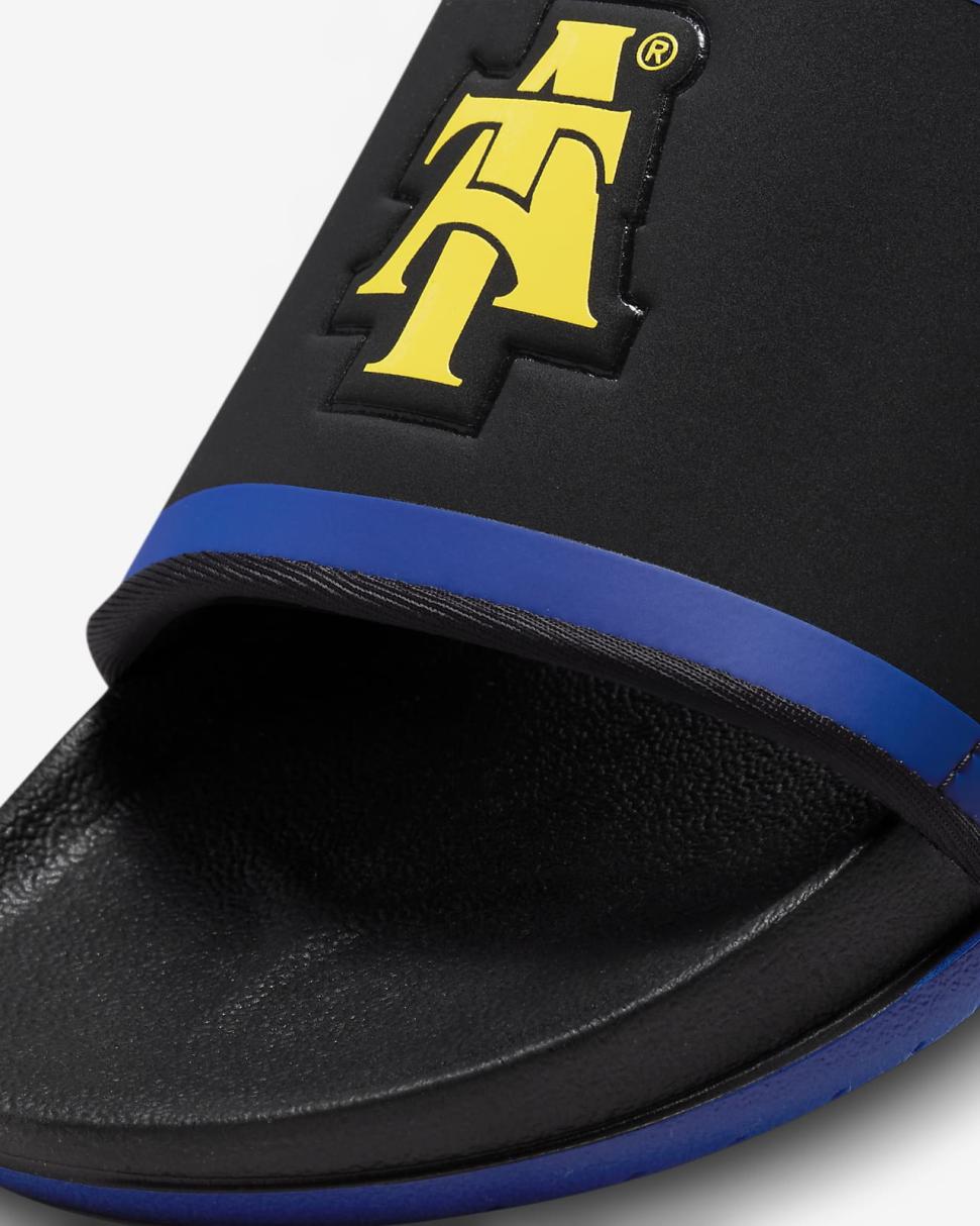 North Carolina A&T Black/Sport Royal/Varsity Maize | Mens Nike Slides