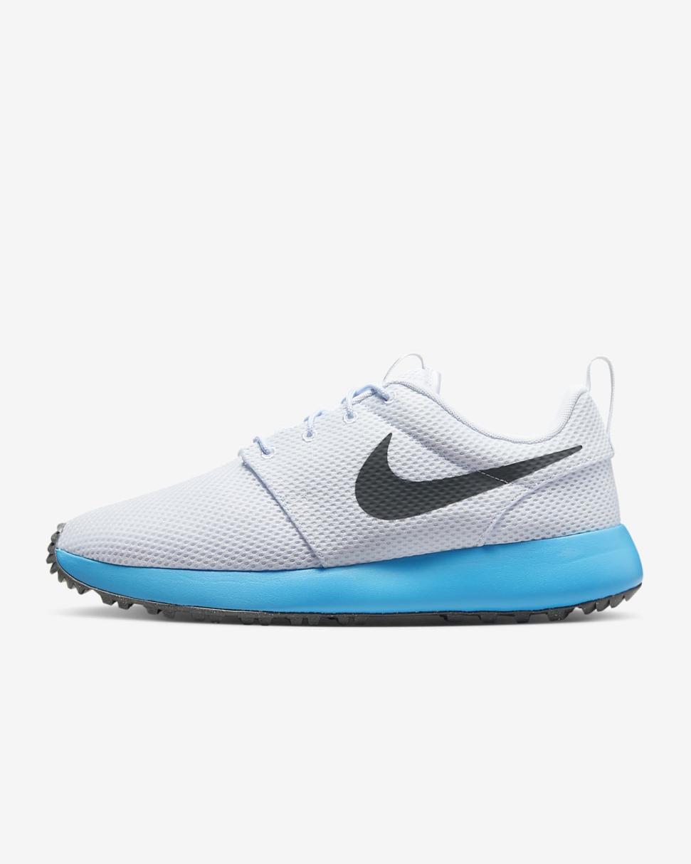 Roshe G Next Nature Football Grey/Blue Lightning/Iron Grey | Mens Nike Golf