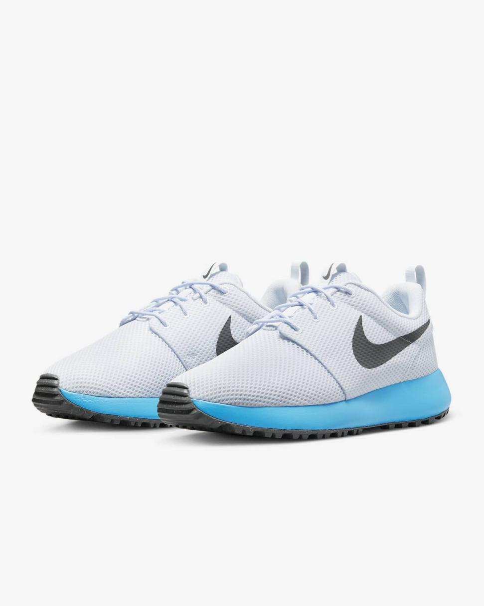 Roshe G Next Nature Football Grey/Blue Lightning/Iron Grey | Mens Nike Golf