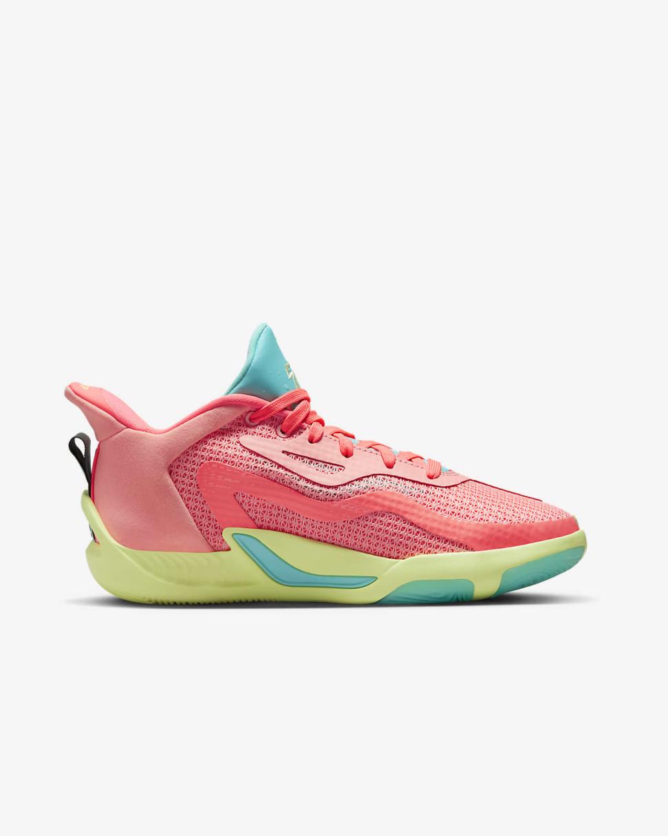 Tatum 1 "Pink Lemonade" Pink Tint/Lava Glow/Aurora Green/Barely Volt | Kids Nike Jordan