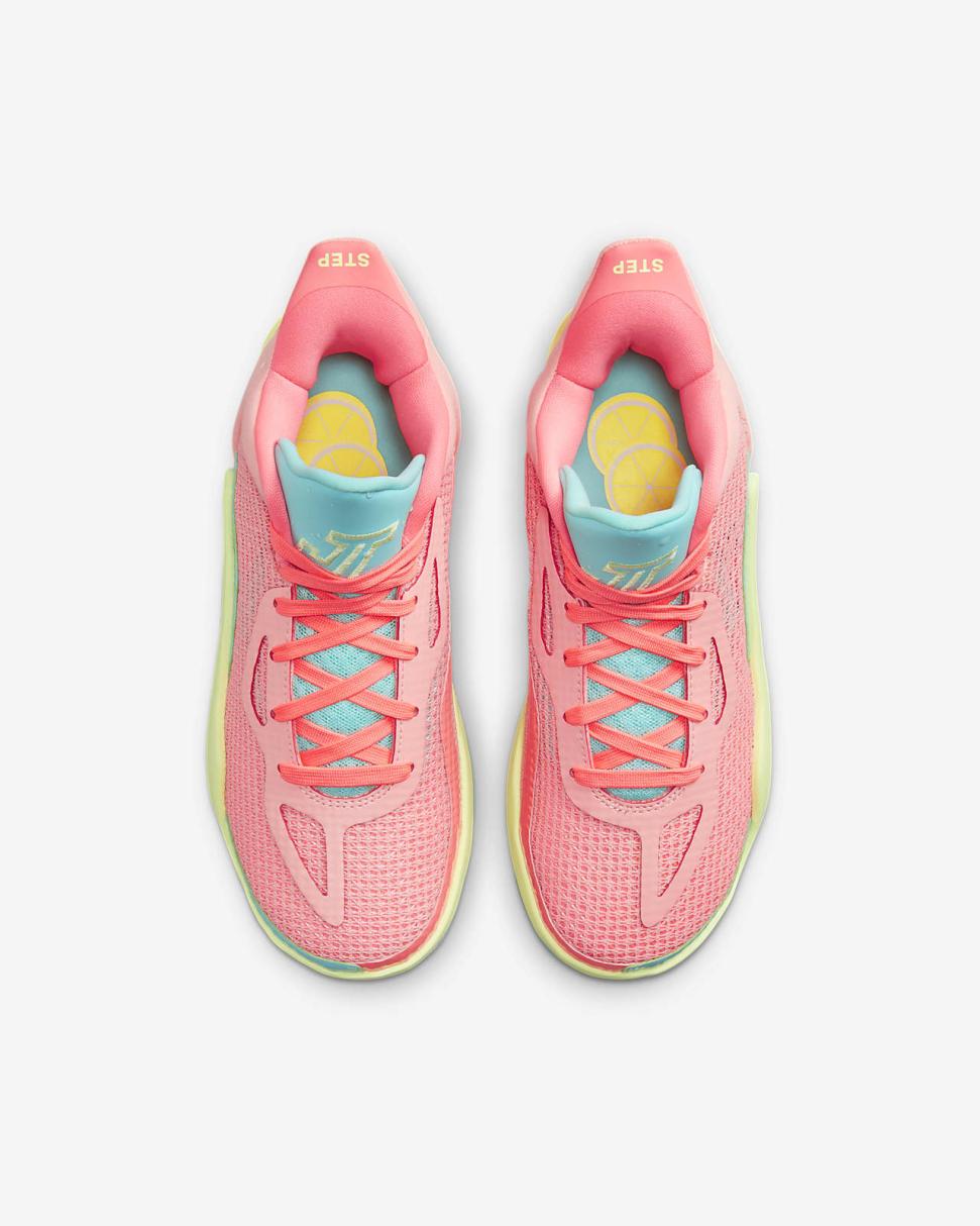Tatum 1 "Pink Lemonade" Pink Tint/Lava Glow/Aurora Green/Barely Volt | Kids Nike Jordan