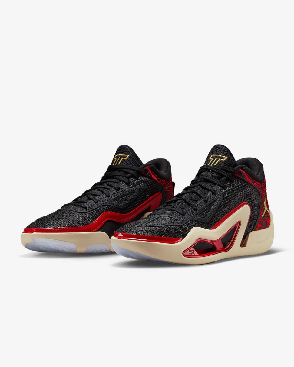 Tatum 1 "Zoo" Black/University Red/Beach/Metallic Gold | Mens/Womens Nike Jordan