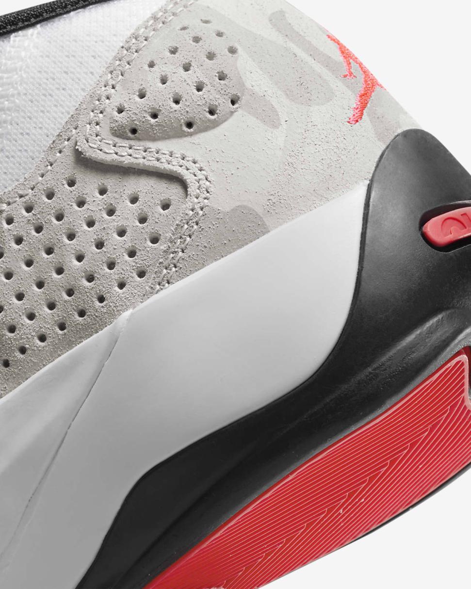 Zion 2 White/Black/Photon Dust/Flash Crimson | Kids Nike Jordan