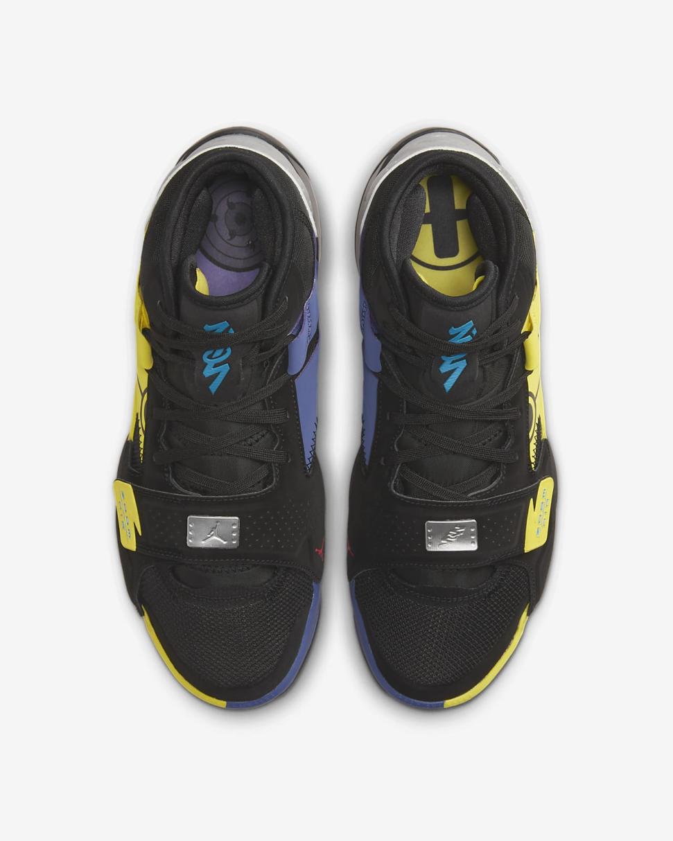 Zion 2 X Naruto Black/Yellow Strike/Dark Purple Dust/Laser Blue | Mens/Womens Nike Jordan