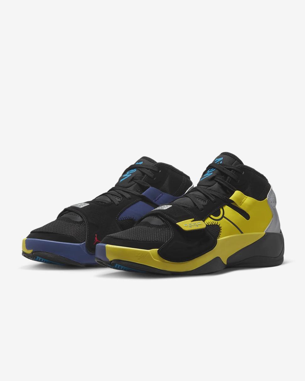 Zion 2 X Naruto Black/Yellow Strike/Dark Purple Dust/Laser Blue | Mens/Womens Nike Jordan